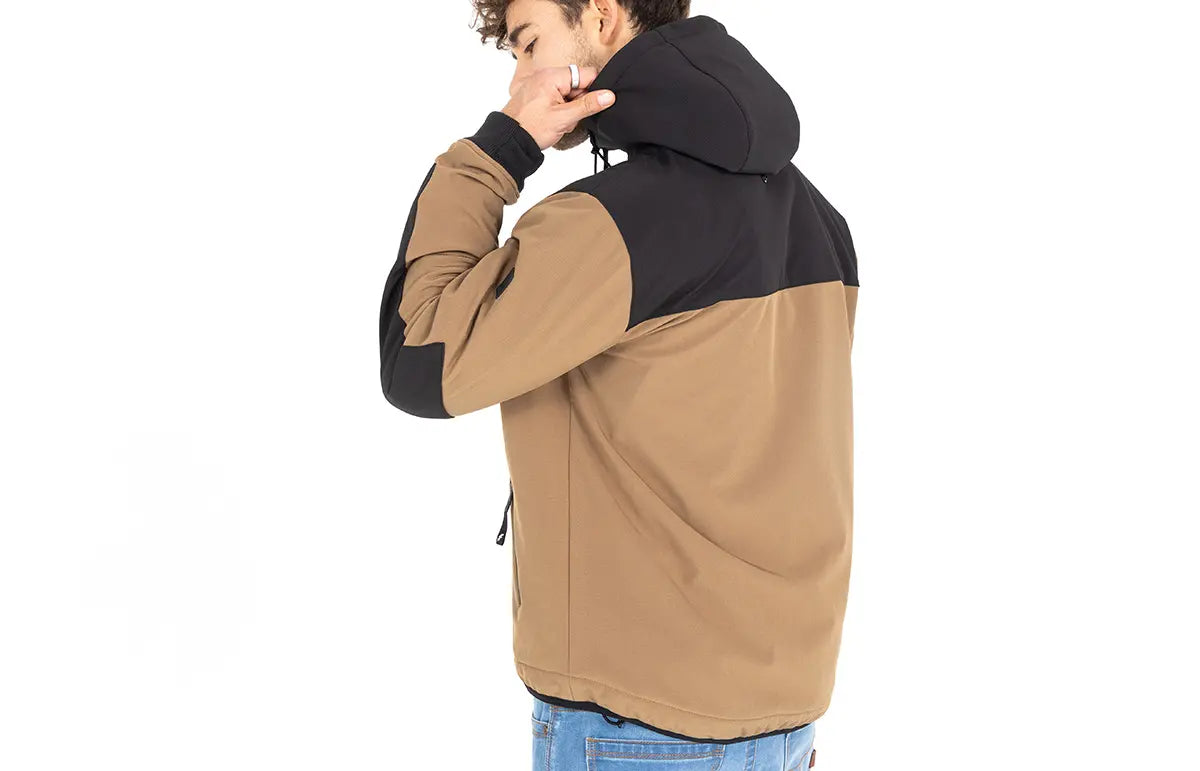 John Doe XTM V3 Softshell Rip Stop Hoodie Desert/Black