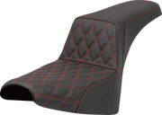 Saddlemen Lattice Stitch Step-up Seat - For Harley Davidson