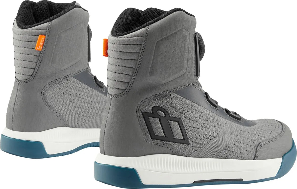 Icon Overlord Vented Boots Gray