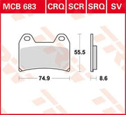 Trw Crq Series Carbon Race Klocki Hamulcowe - Przód