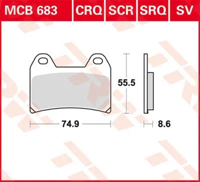 Trw All Round Spiekane Metalowe Klocki Hamulcowe - Przód
