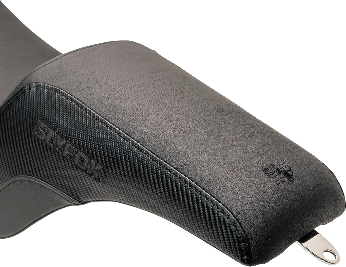 Slyfox Drifter Seat Black Logo for Harley-Davidson FXLRS/ST