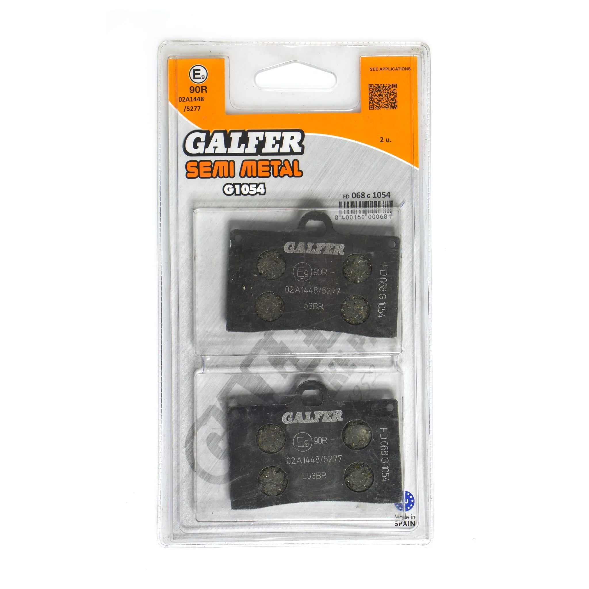 Galfer Semi-metallic Brake Pads - Versatile Performance - Front