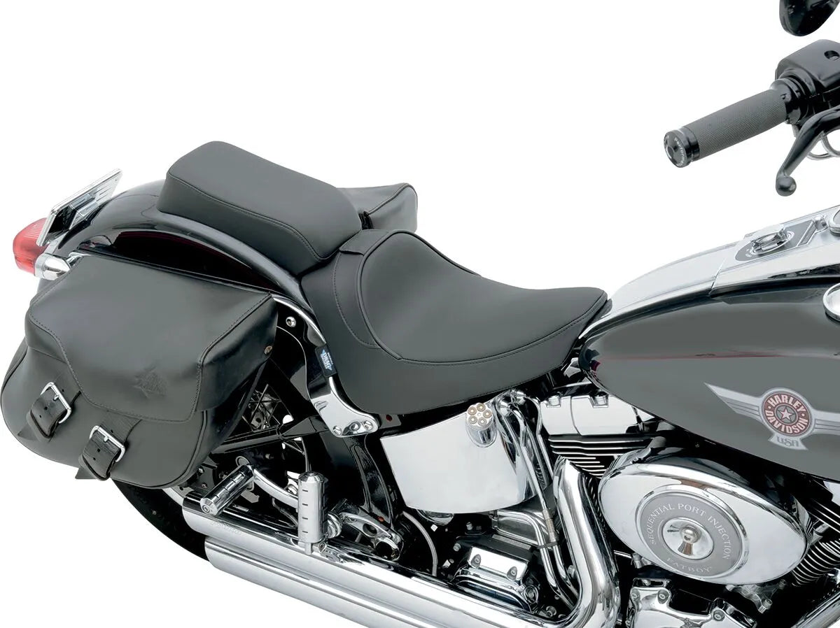 Drag Specialties Solo Seat - Backrest Compatible - For Harley Davidson