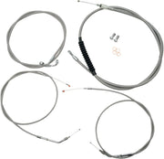 La Choppers Stainless Braided Cable Brake Kit 12-14" XL 96-03