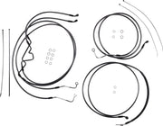 Magnum Shielding Black Pearl Cable Kit 6" Rise Black Road Glide