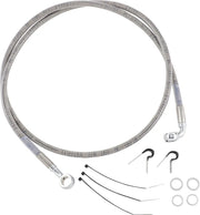 Drag Specialties Stainless Steel Front Brake Line Kit
