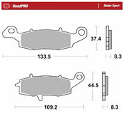 Moto-Master RoadPro Sinter Sport Front Brake Pads