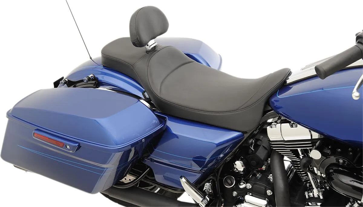 Drag Specialties Extended Reach 2-up Predator Seat - For Harley Davidson