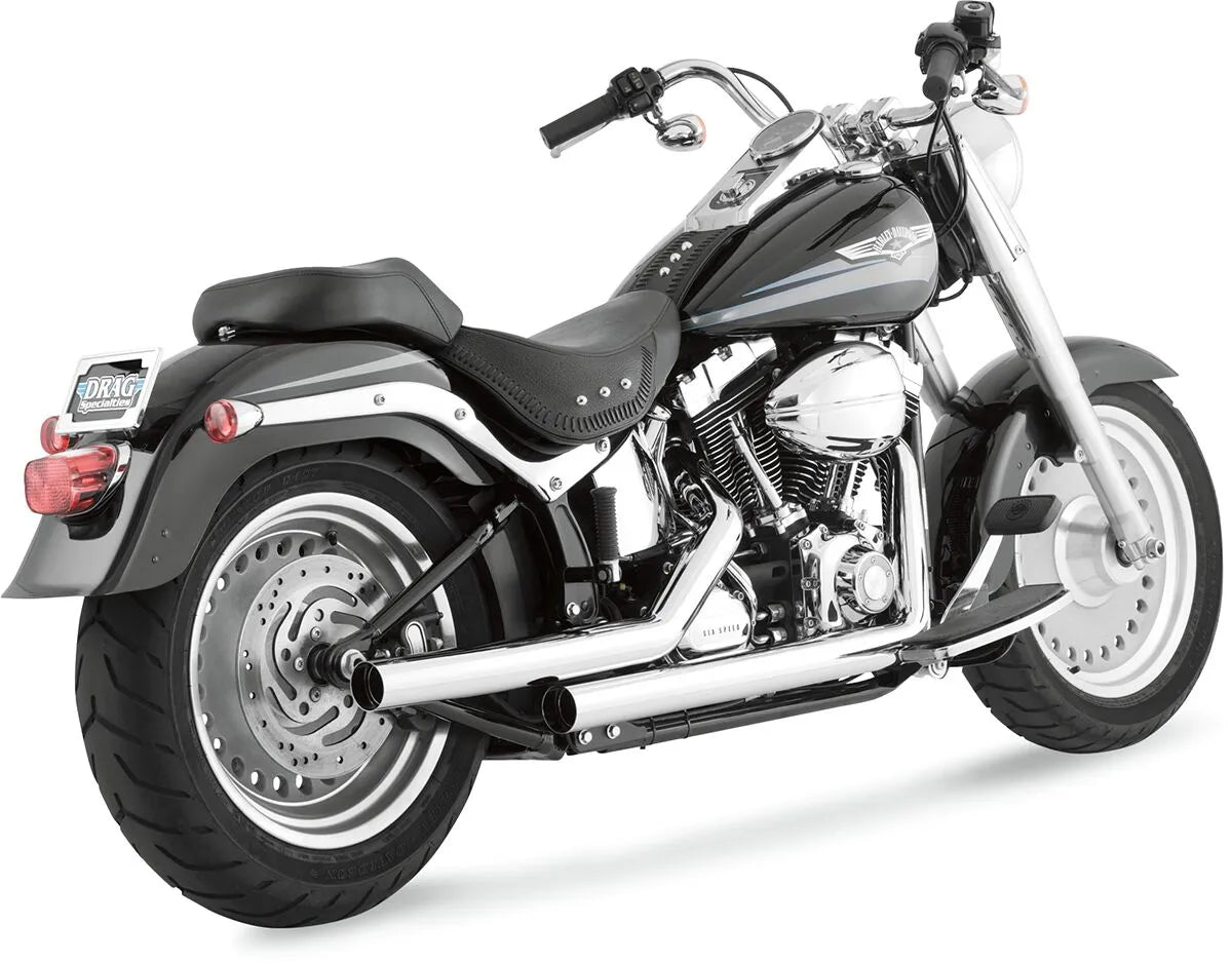 Vance & Hines Straightshots Exhaust System Chrome for Softail
