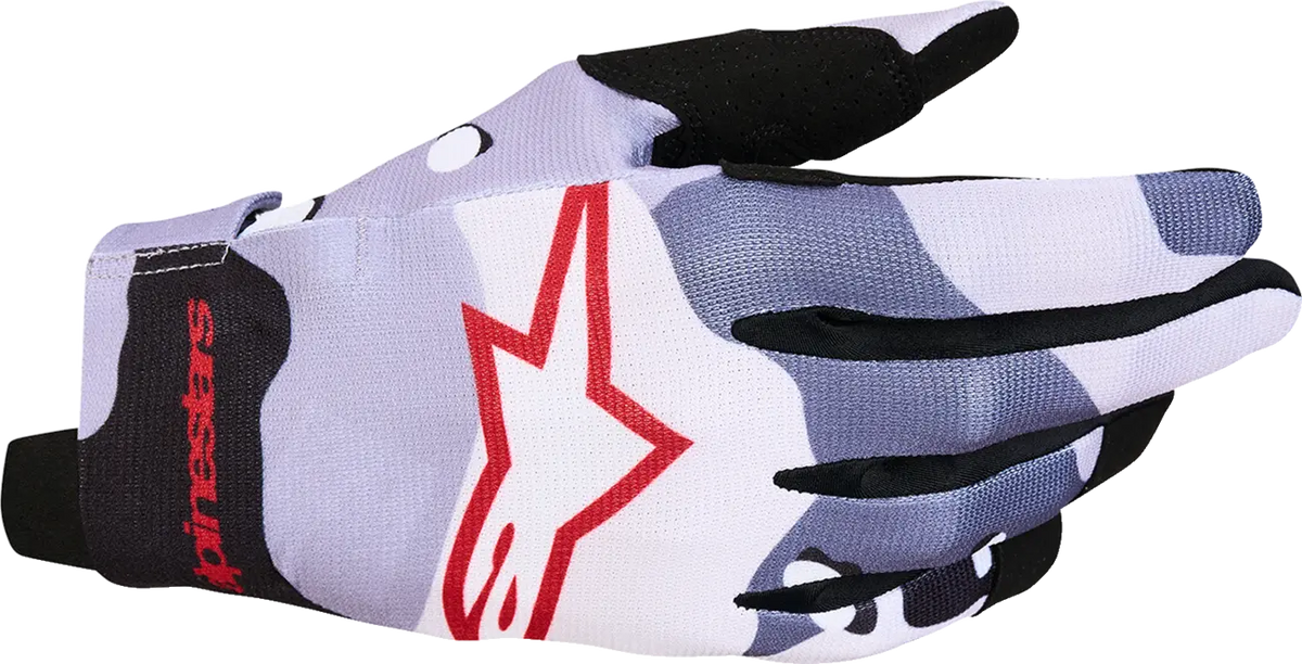 Alpinestars Radar Gloves Gray Red Black