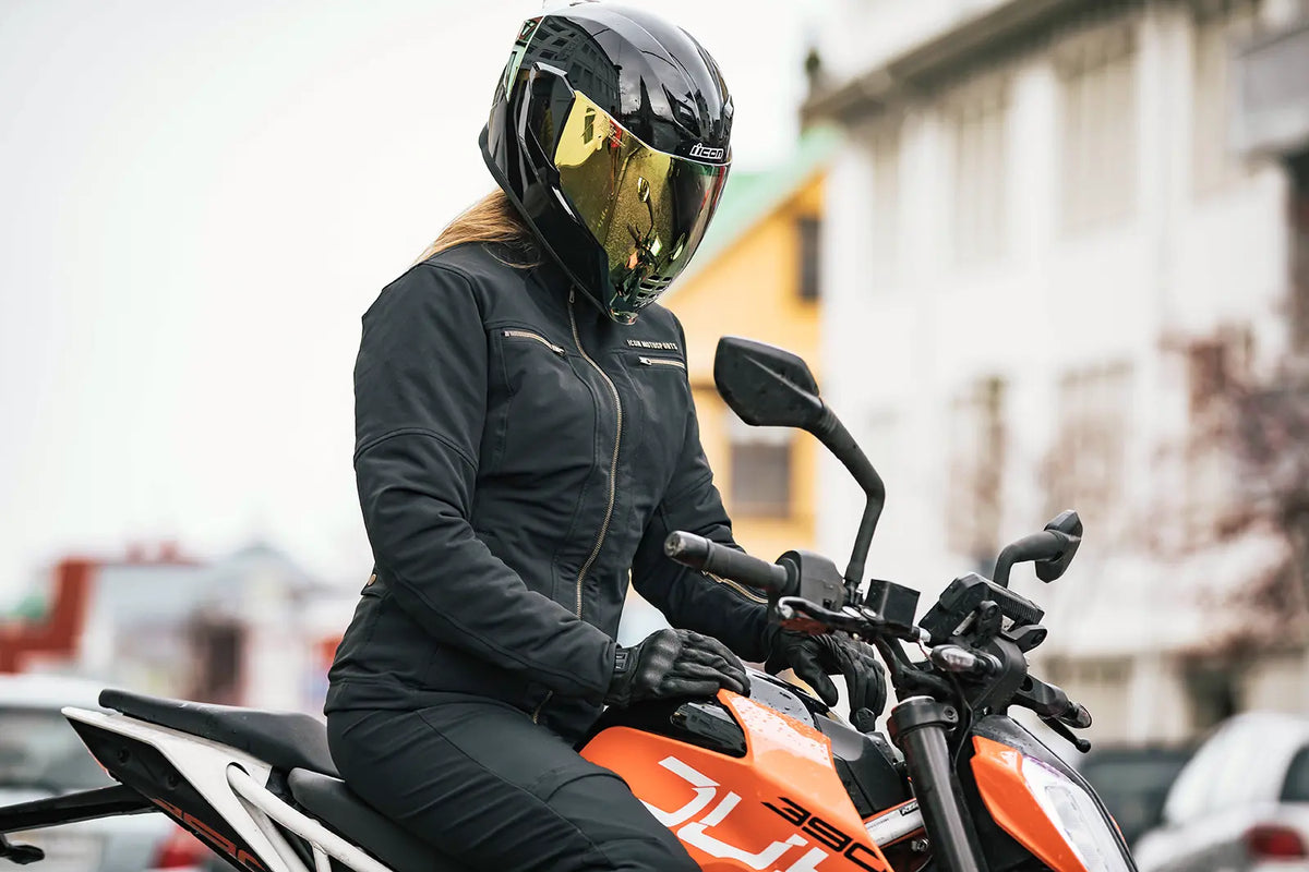 Icon FliteShield Helmet Shield RST Dark Gold for Airflite Helmets
