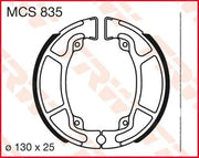 Trw Mcs835 Organiczne Szczęki Hamulcowe - Średnica 130mm - Tył