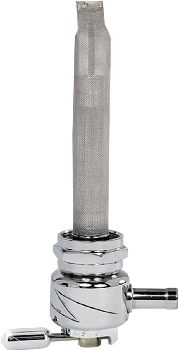 Pingel Lightning Fuel Valve Chrome 22mm Backward Harley Softail