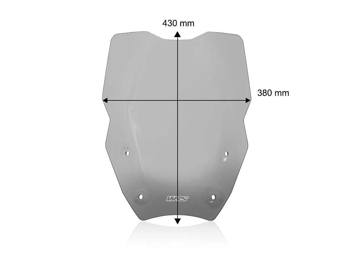 Wrs Windshield - Smoke - 17 Inch