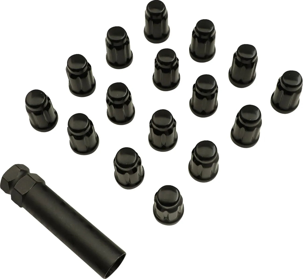Moose Offroad Splined Lug Nuts M12x1.25 Black 16pk for Kawasaki
