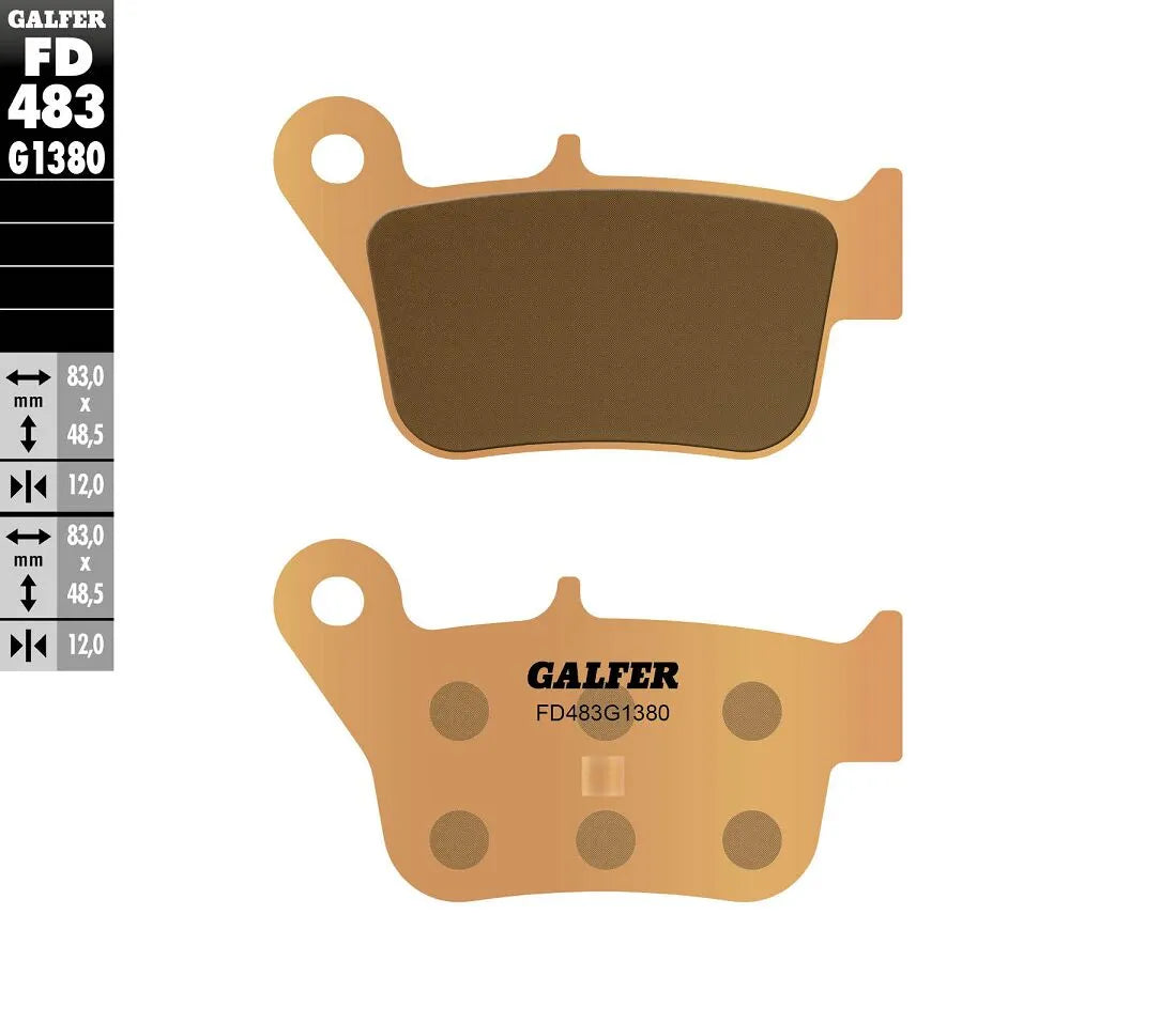 Galfer Hh Sintered Brake Pads For Motorcycles - Rear