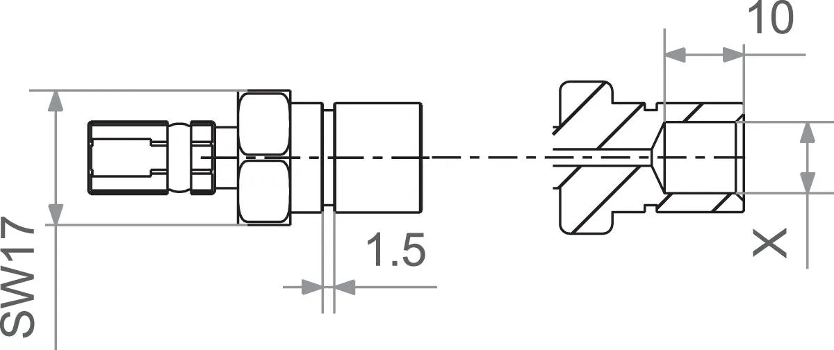 Złączka Trw Varioflex do M10 x 1,0 (japońska) żeńska