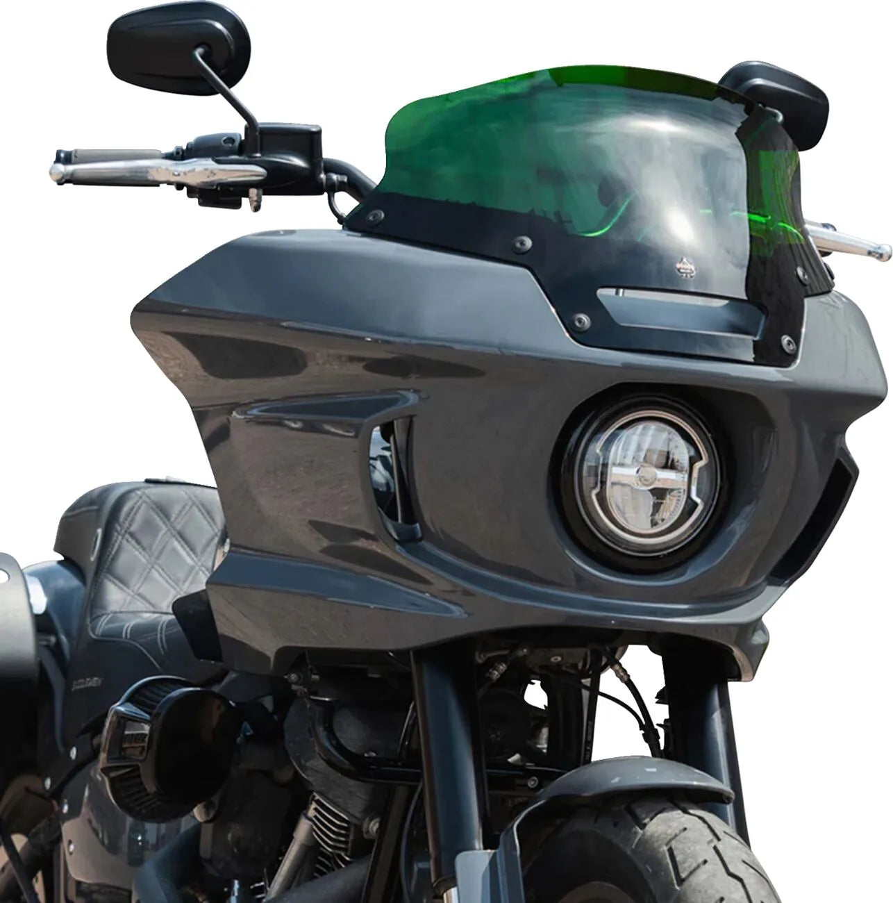 Klock Werks Kolor Flare Sport Windshield - Green