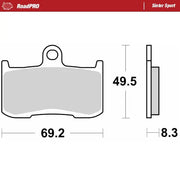 Moto-Master RoadPro Sinter Sport Front Brake Pads