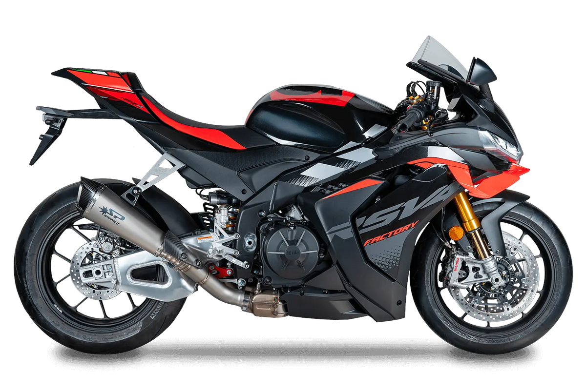 Spark Konix Evo Titanium Slip-On Muffler for RSV4 Tuono