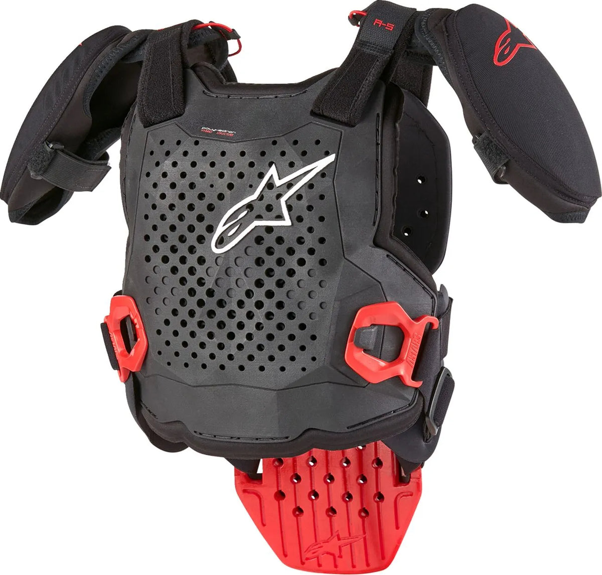 Alpinestars A5 S v2 Youth Chest Guard Black White Red