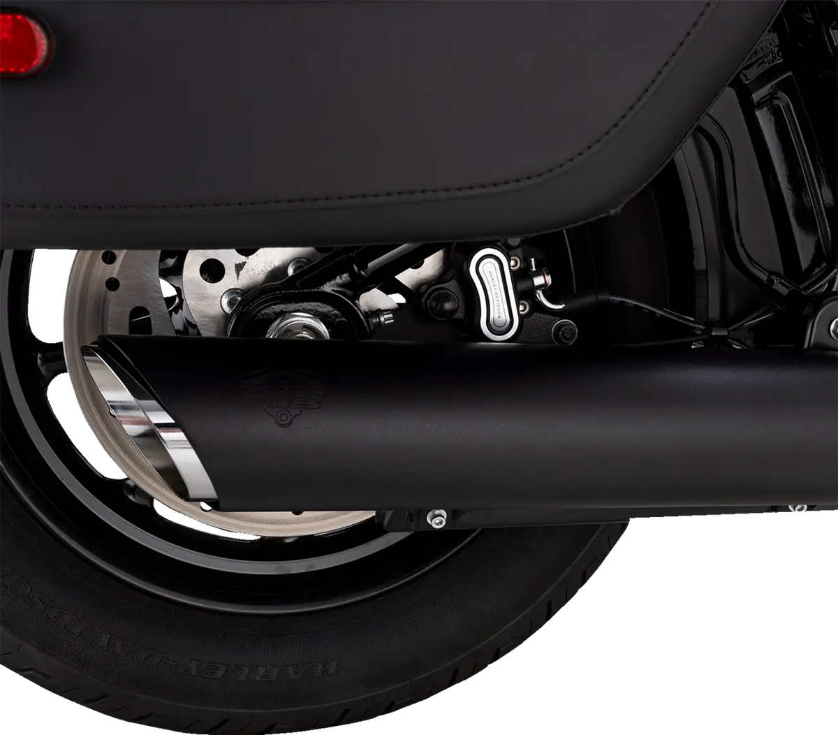 Vance & Hines Twin Slash Slip-On Muffler Black 4" diameter