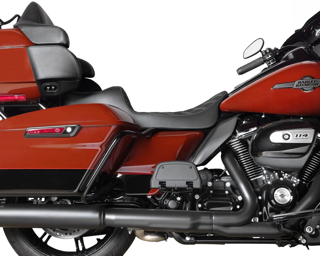 2-Up Drag Specialties Extended Reach Predator Seat - For Harley Davidson