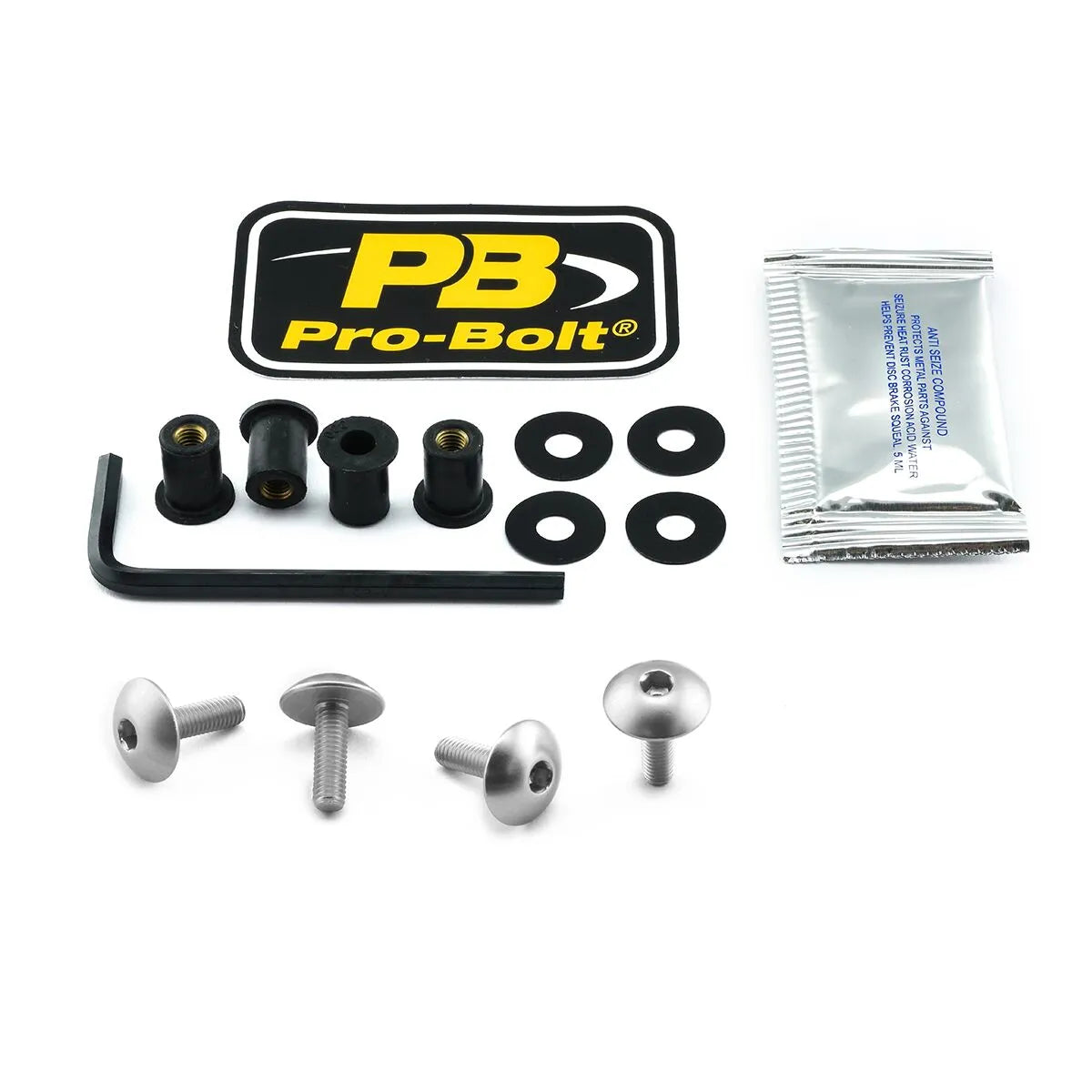 Pro Bolt Aluminium Screen Bolt Kit