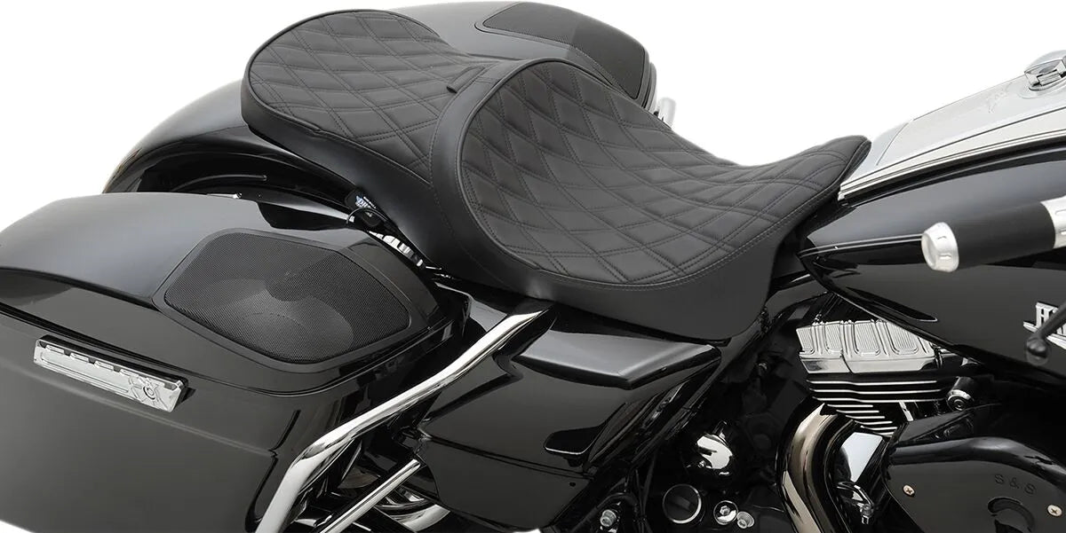 Drag Specialties Low Profile Touring Seat - For Harley Davidson
