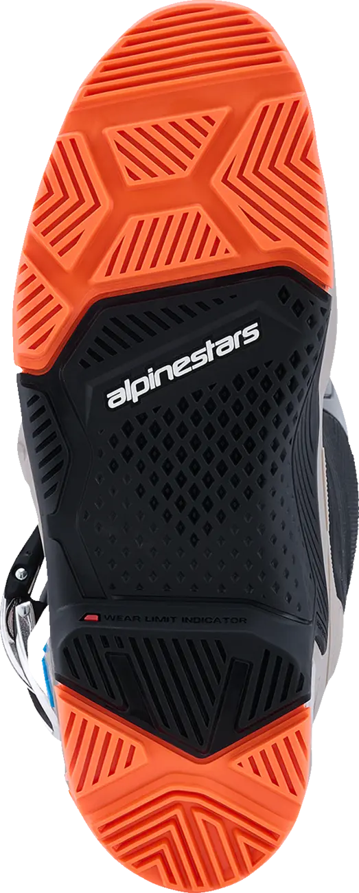 Alpinestars Tech 7 Enduro Boots Black Warm Gray Orange Fluo