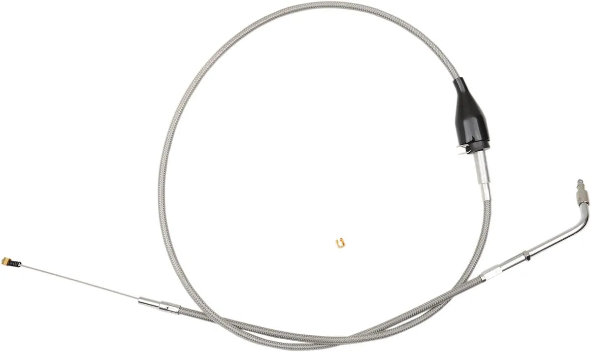 La Choppers Stainless Braided Idle Cable for Custom Handlebars