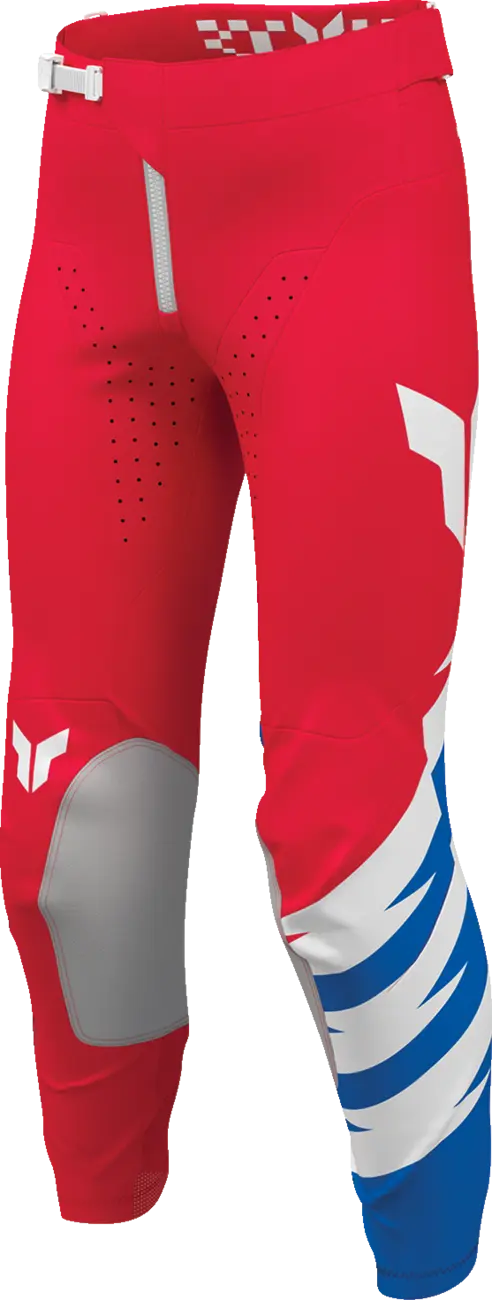 Thor Launchmode Shockie Youth Motocross Pants Red Blue