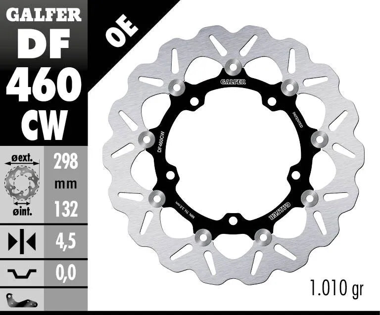 Galfer Brake Rotors For Motorcycle - 298 Mm