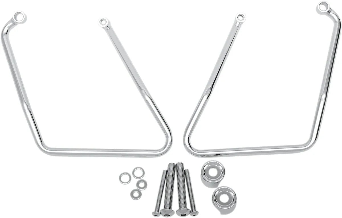 Drag Specialties Chrome Saddlebag Support Brackets