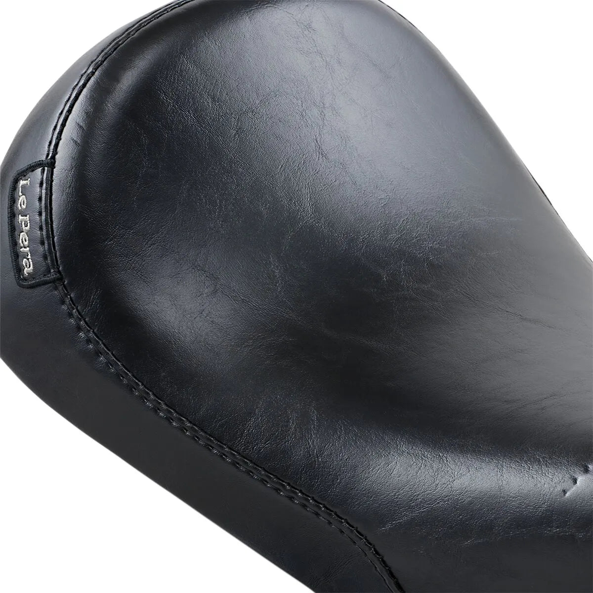 Le Pera Silhouette Solo Seat - Black Vinyl - For Harley Davidson