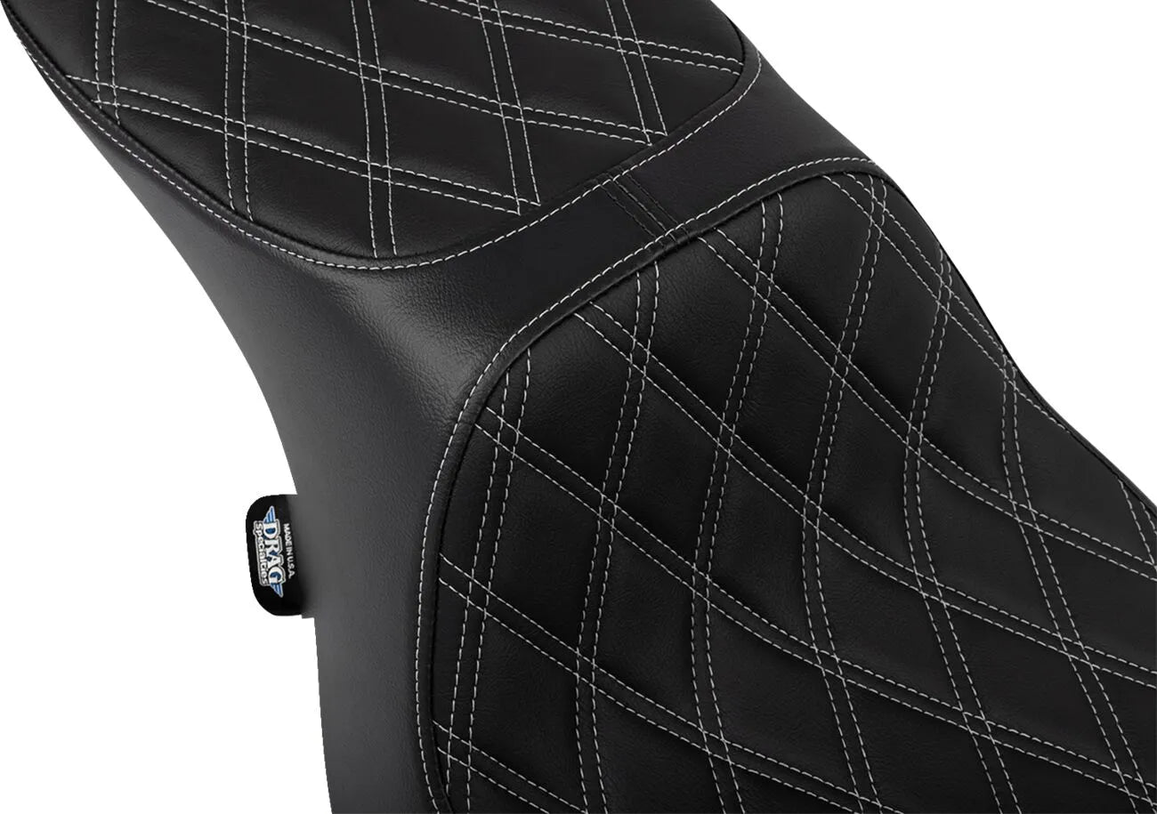 Drag Specialties Performance Predator 2-up Seat - For Harley Davidson