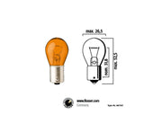 Flosser Ba15s Amber Bulb - 12v 21w