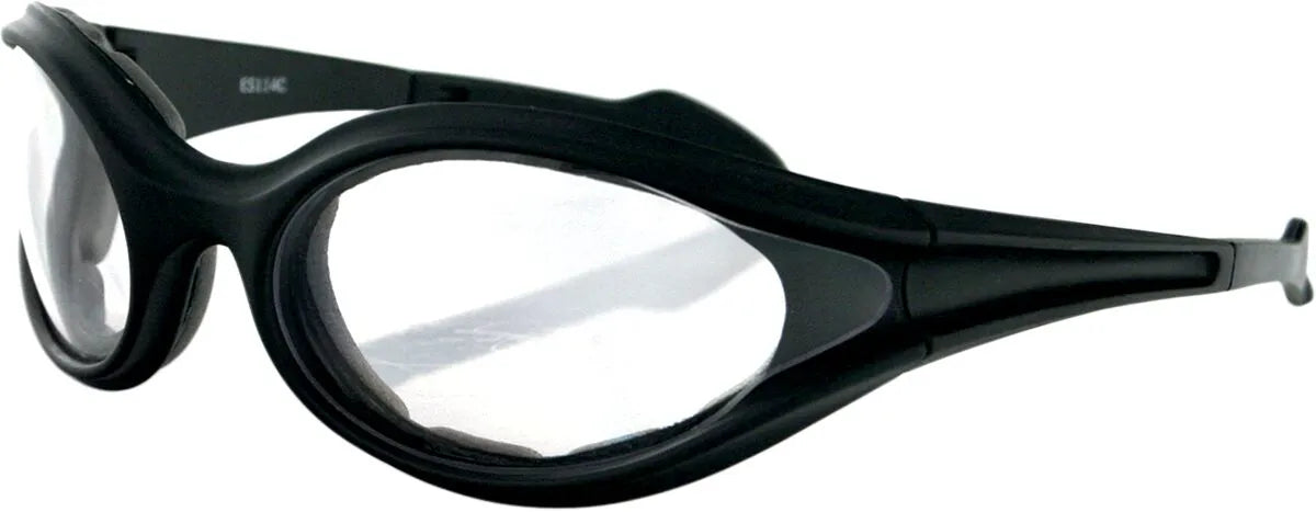 Bobster Foamerz Sunglasses Black Clear Lens