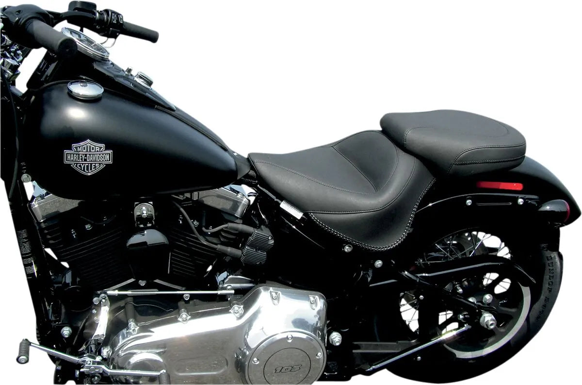 Mustang Wide Vintage Solo Seat - For Harley Davidson