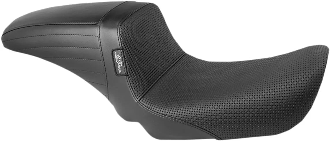 Le Pera Kickflip Seat - Black Basketweave - For Harley Davidson