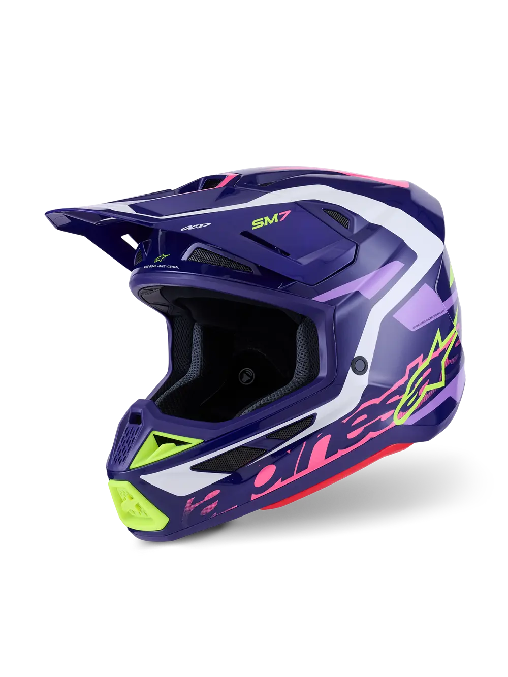 Alpinestars S-M7 Deed Helmet Purple/Pink