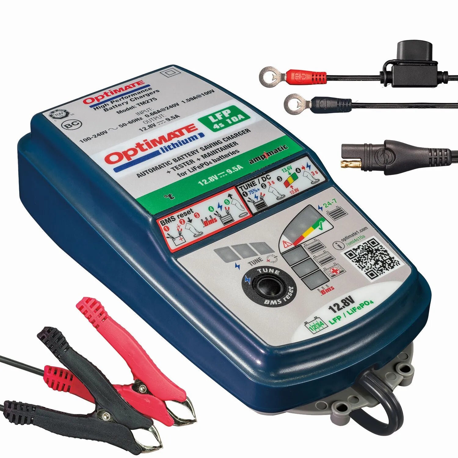 Tecmate Optimate Lithium Lfp 4s 10a Battery Charger