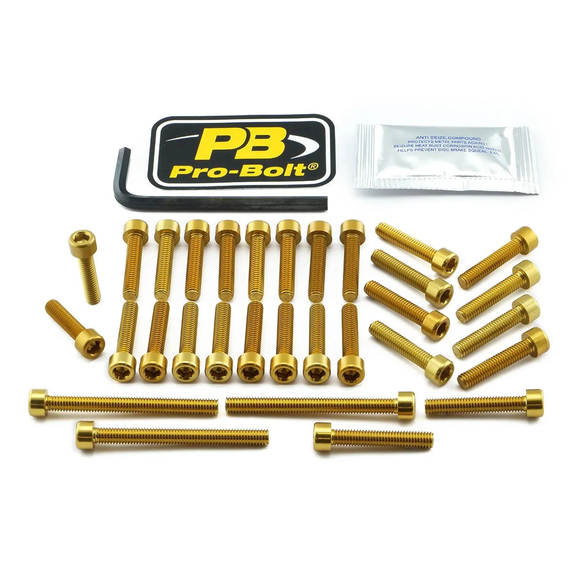 Pro Bolt Engine Bolt Kit Gold for Kawasaki Z 900 ABS 2017-2024