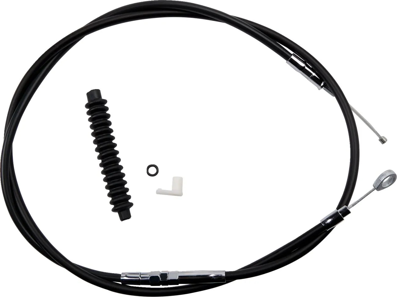 Wysokowydajny kabel sprzęgłowy Drag Specialties - Czarny winyl
