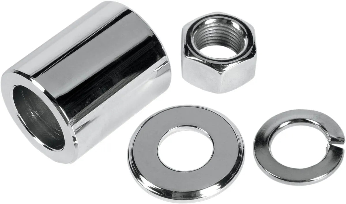 Colony Front Axle Spacer Nut Kit Chrome for FLSTC 97-99