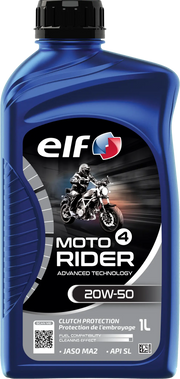 ELF Moto 4 Rider ADV TECH 20W-50 Engine Oil 1 liter