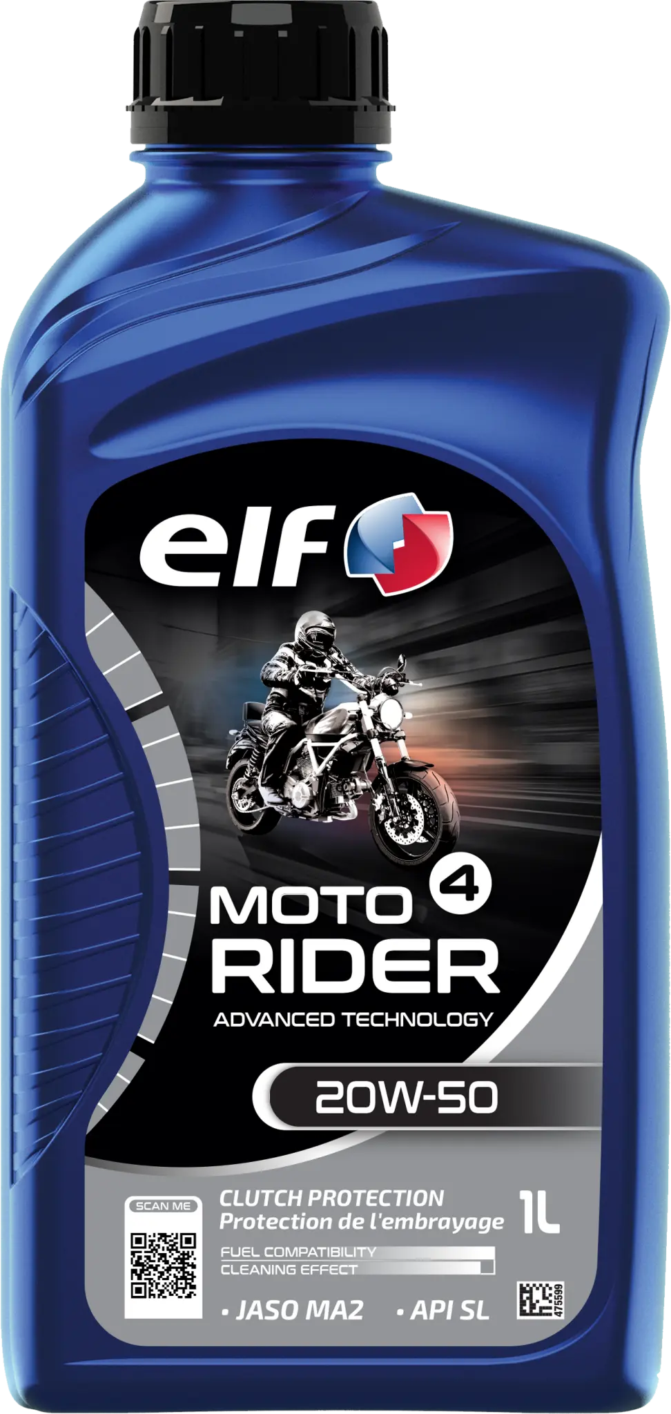 ELF Moto 4 Rider ADV TECH 20W-50 Engine Oil 1 liter