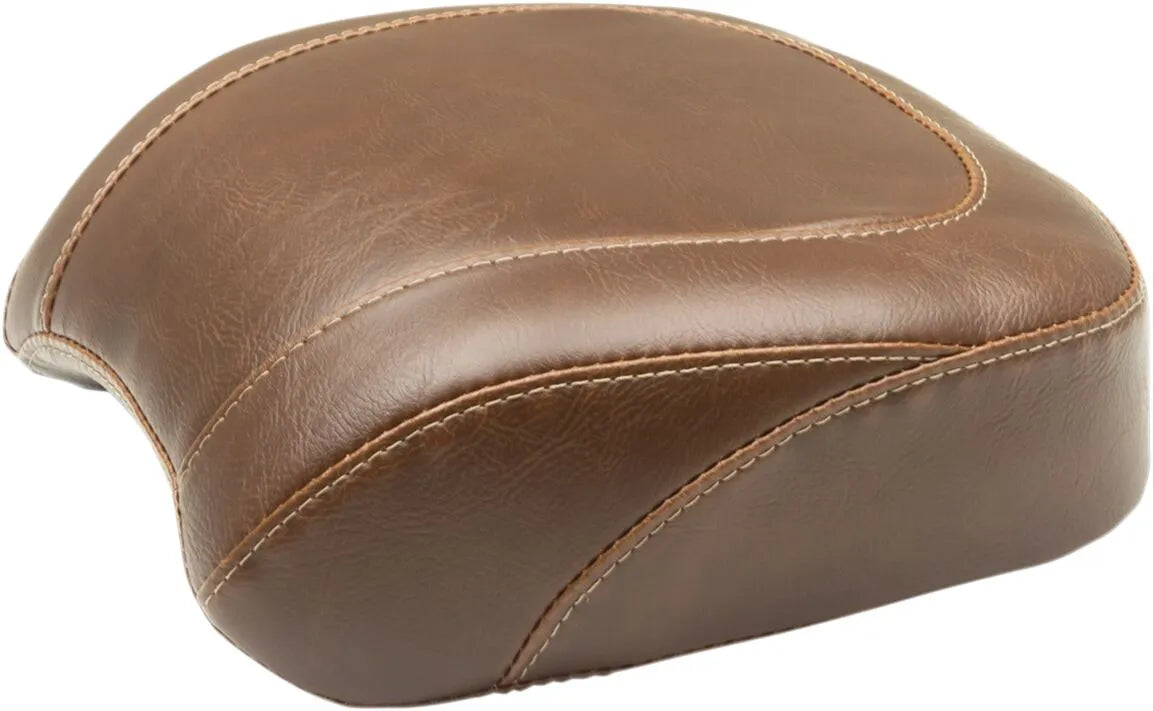 Mustang Wide Tripper Rear Seat - Brown - For Harley Davidson