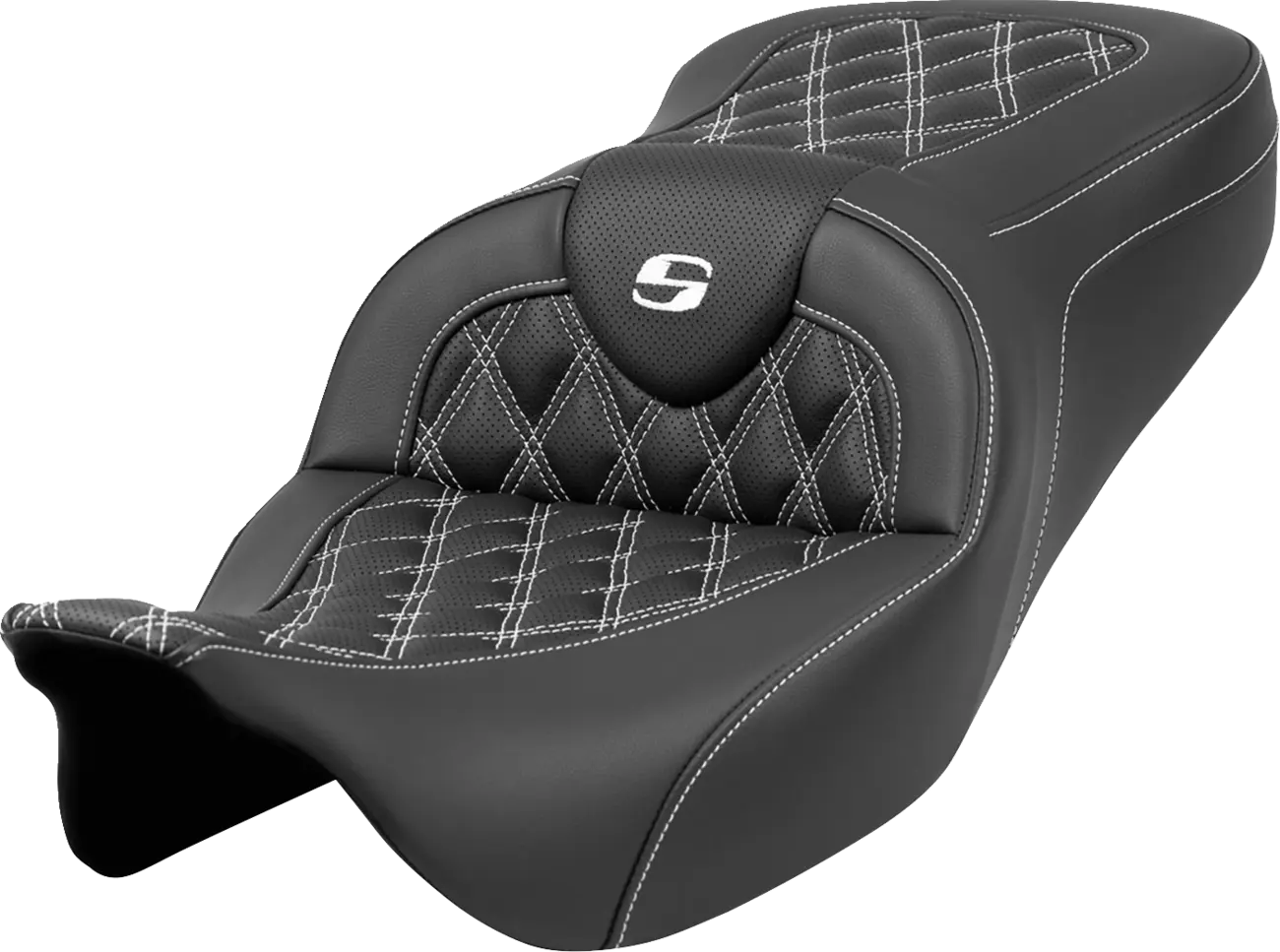 Saddlemen Roadsofa Lattice Stitch Seat - For Harley Davidson